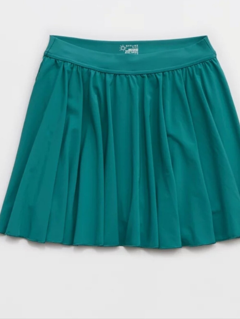 OFFLINE By Aerie Real Me Flirty Skort Skirt Fresh Teal( More Green) Sz Large